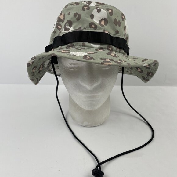 Neff Boonie Hat Adult OS Leopard Print Chin Strap Poly Canvas - Picture 3 of 10